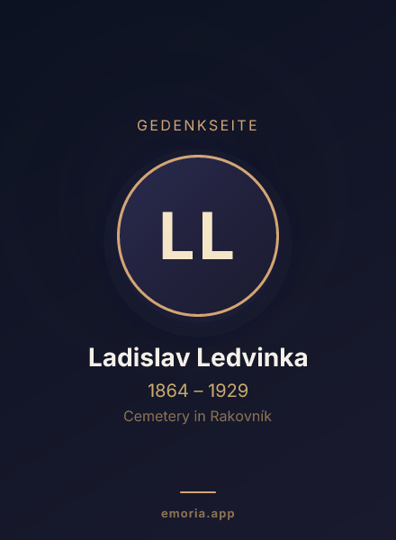Gedenkportrait von Ladislav Ledvinka