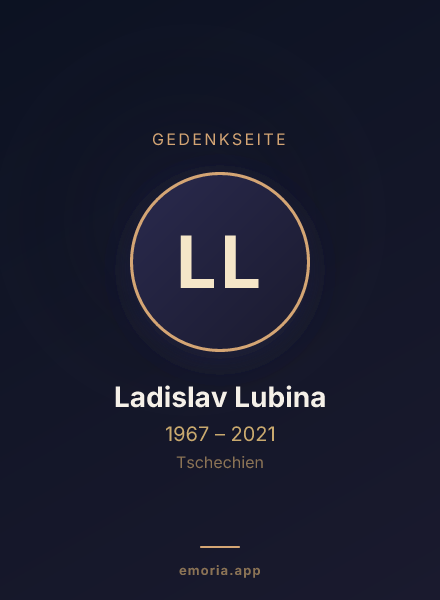 Gedenkportrait von Ladislav Lubina