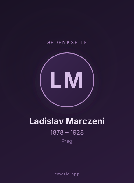 Gedenkportrait von Ladislav Marczeni