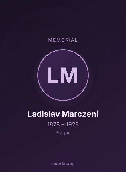 Memorial portrait of Ladislav Marczeni