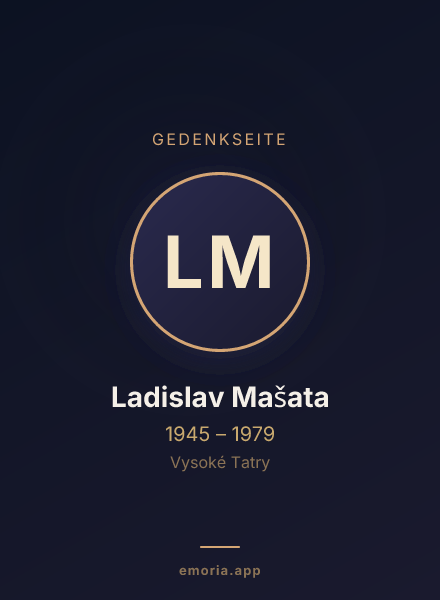 Gedenkportrait von Ladislav Mašata