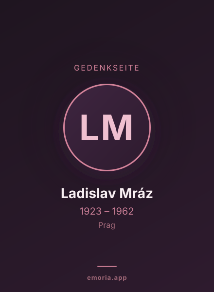 Gedenkportrait von Ladislav Mráz