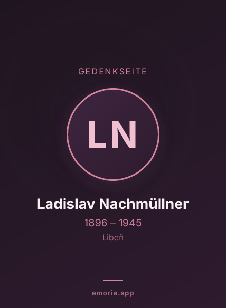 Gedenkportrait von Ladislav Nachmüllner