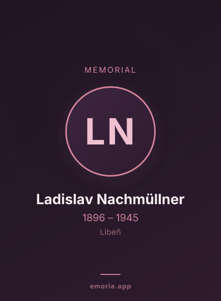 Memorial portrait of Ladislav Nachmüllner