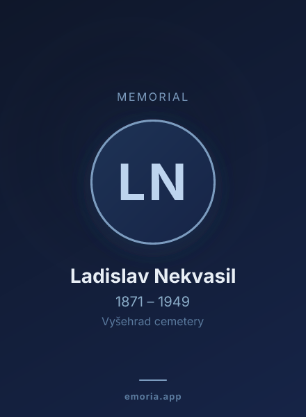 Memorial portrait of Ladislav Nekvasil