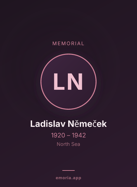 Memorial portrait of Ladislav Němeček