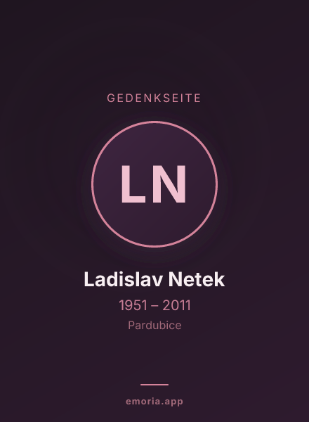 Gedenkportrait von Ladislav Netek