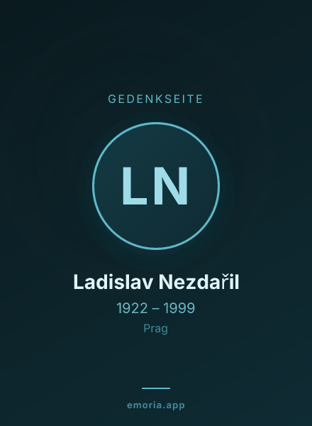 Gedenkportrait von Ladislav Nezdařil