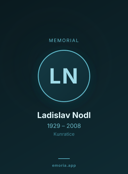 Memorial portrait of Ladislav Nodl