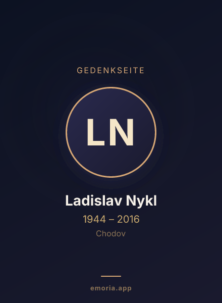 Gedenkportrait von Ladislav Nykl