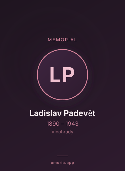 Memorial portrait of Ladislav Padevět