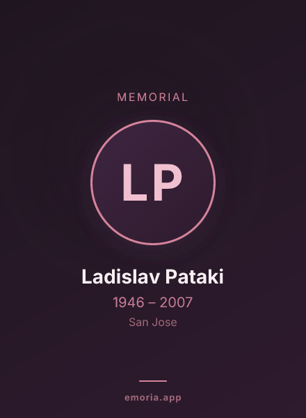 Memorial portrait of Ladislav Pataki