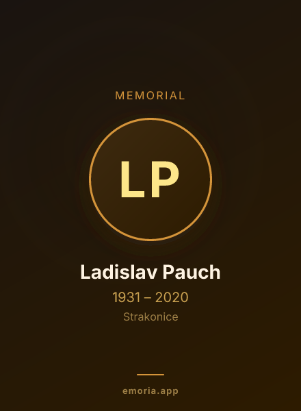 Memorial portrait of Ladislav Pauch