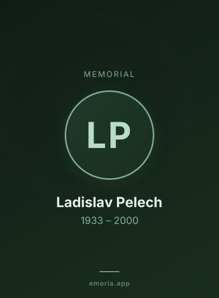 Memorial portrait of Ladislav Pelech