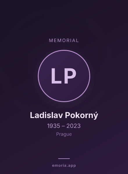 Memorial portrait of Ladislav Pokorný
