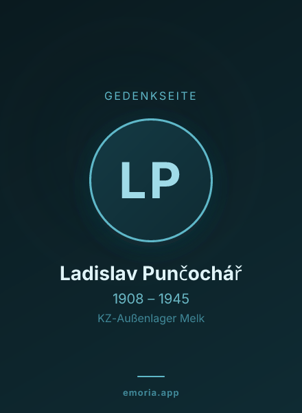 Gedenkportrait von Ladislav Punčochář