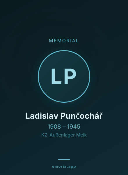 Memorial portrait of Ladislav Punčochář