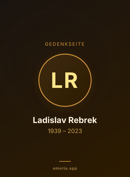 Gedenkportrait von Ladislav Rebrek