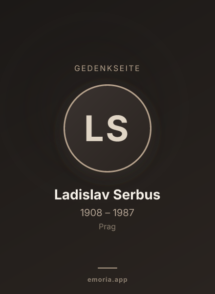 Gedenkportrait von Ladislav Serbus