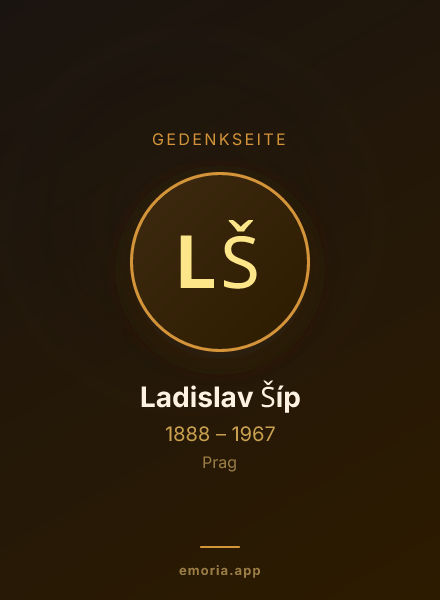 Gedenkportrait von Ladislav Šíp