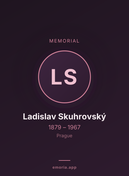 Memorial portrait of Ladislav Skuhrovský