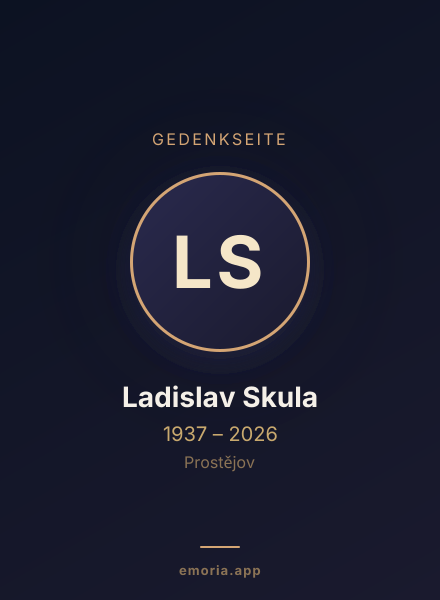 Gedenkportrait von Ladislav Skula