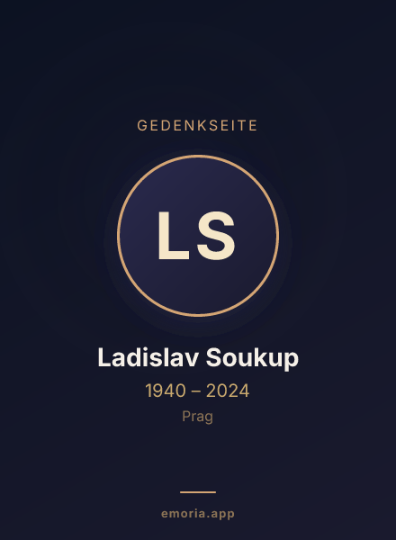 Gedenkportrait von Ladislav Soukup