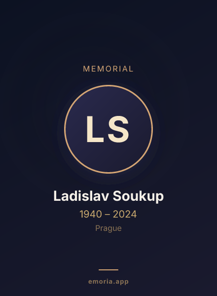 Memorial portrait of Ladislav Soukup
