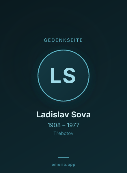 Gedenkportrait von Ladislav Sova