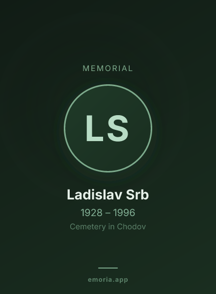 Memorial portrait of Ladislav Srb