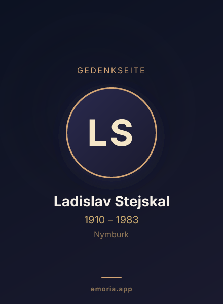 Gedenkportrait von Ladislav Stejskal
