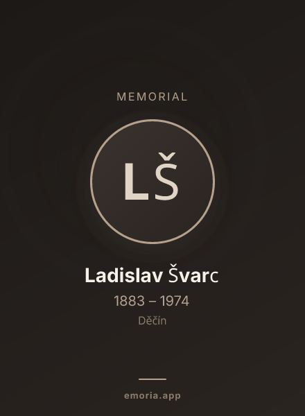 Memorial portrait of Ladislav Švarc