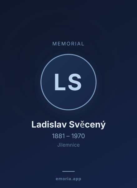 Memorial portrait of Ladislav Svěcený