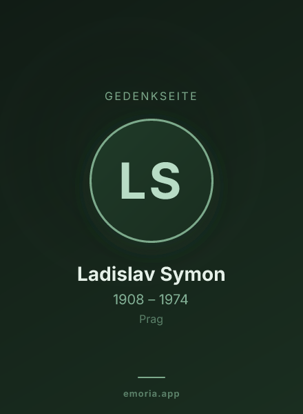 Gedenkportrait von Ladislav Symon