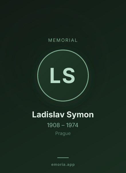 Memorial portrait of Ladislav Symon
