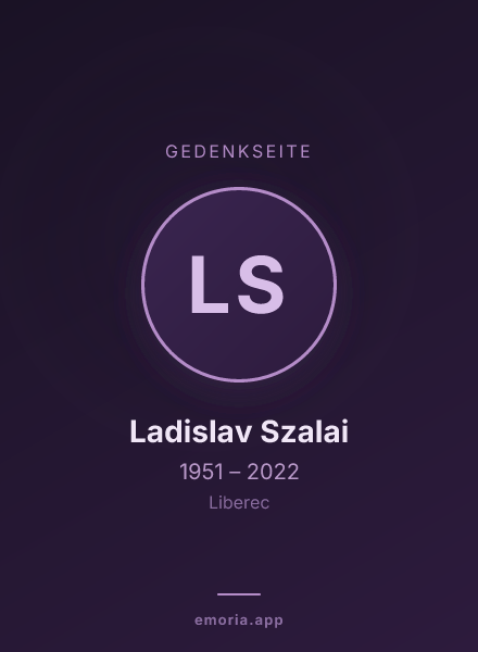 Gedenkportrait von Ladislav Szalai