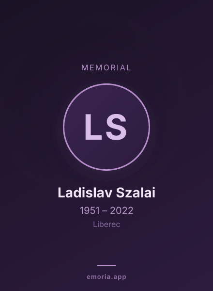Memorial portrait of Ladislav Szalai