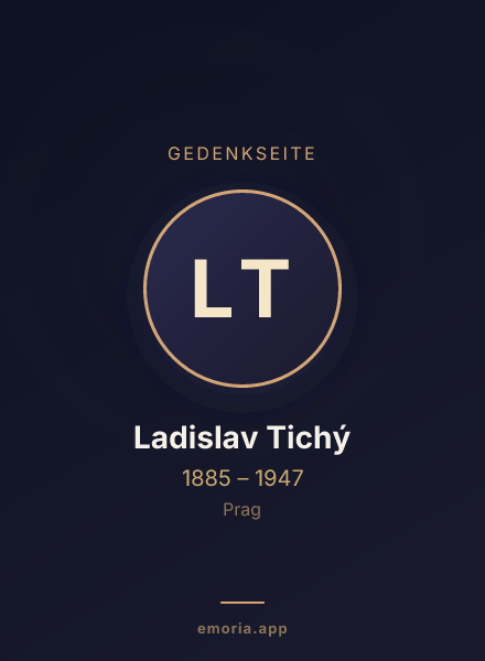 Gedenkportrait von Ladislav Tichý