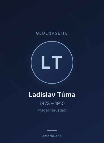Gedenkportrait von Ladislav Tůma