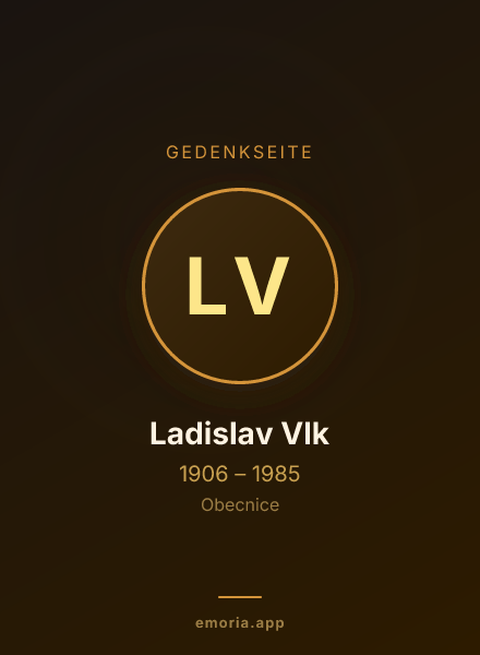 Gedenkportrait von Ladislav Vlk