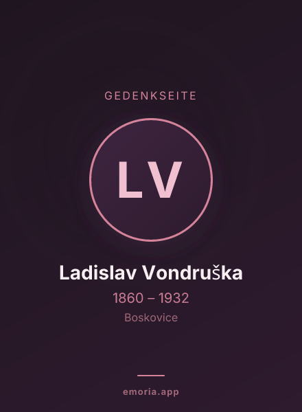 Gedenkportrait von Ladislav Vondruška