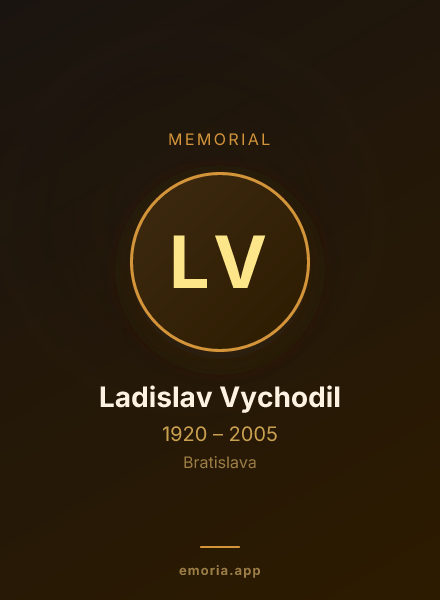 Memorial portrait of Ladislav Vychodil