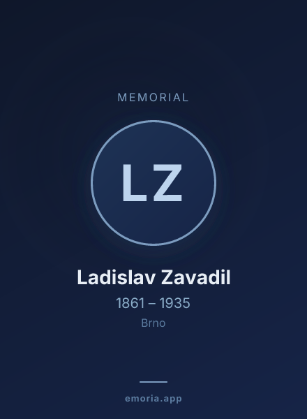 Memorial portrait of Ladislav Zavadil