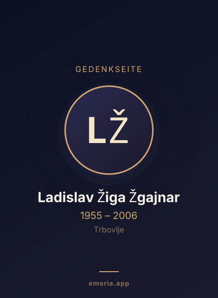 Gedenkportrait von Ladislav Žiga Žgajnar