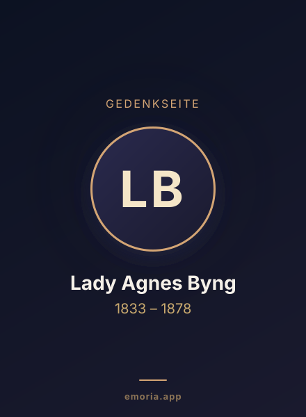 Gedenkportrait von Lady Agnes Byng
