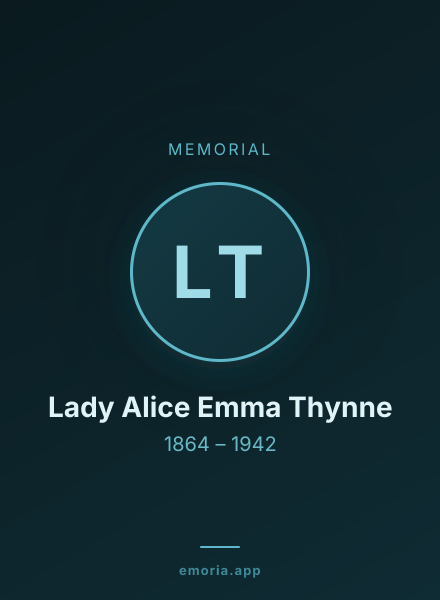 Memorial portrait of Lady Alice Emma Thynne