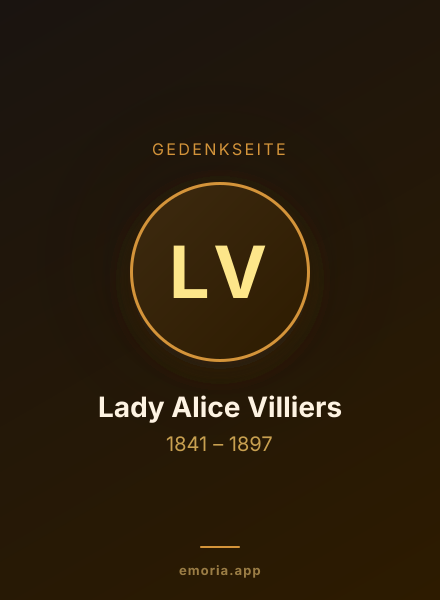 Gedenkportrait von Lady Alice Villiers