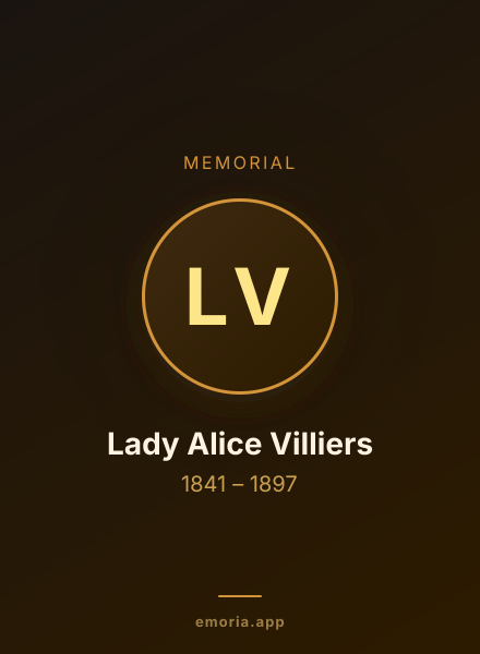 Memorial portrait of Lady Alice Villiers