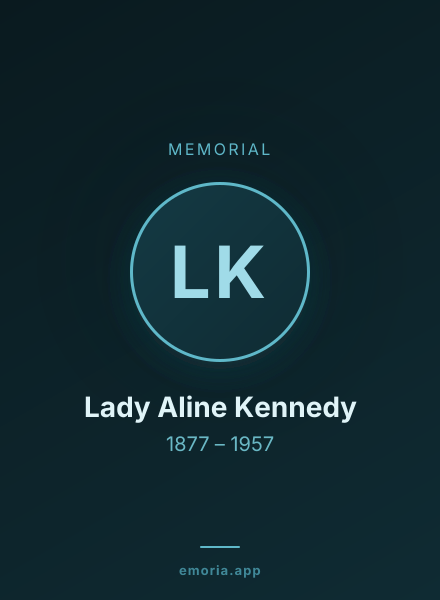 Memorial portrait of Lady Aline Kennedy