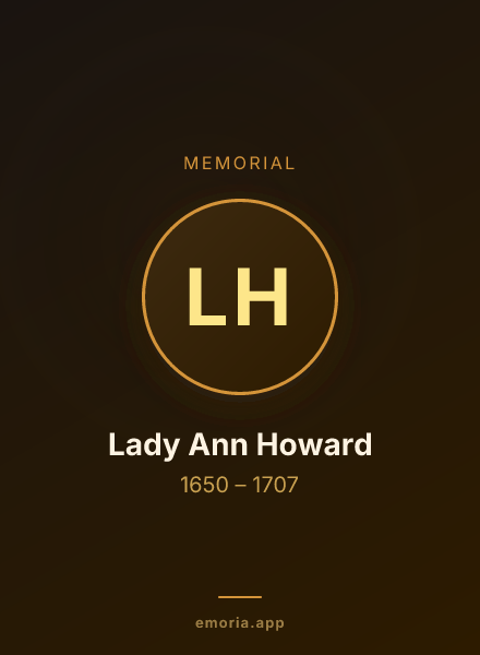 Memorial portrait of Lady Ann Howard